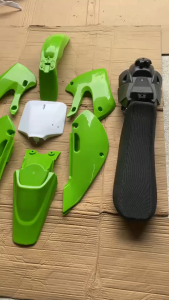 ชุดสีวิบาก สีเขียว-ขาว ทรง Kawasaki KLX 70-110 แปลงใส่ wave nova dash ksr เปลือกรถวิบาก เฟรมวิบาก คาวาซากิ เคแอลเอ็กซ์110 คุ้มค่าคุ้มราคา