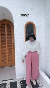 Free Ongkir Celana Kulot Termurah Cringkle Kancing Premium