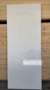 Goodoor MS009 Pintu Rumah Kayu Kulit Moulded Door 33 3/4 x 83 Inch White Primer Coated | Durable & Stylish Pintu Bilik | Pintu Utama | Pintu Dalam Rumah | Pintu Panel Kulit | Pintu Solid Kayu | Pintu Moden | Pintu Bilik Tidur | Pintu Rapi | Pintu Bergaya