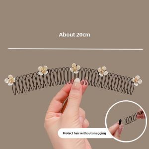 Invisible Hair Accessories Four Leaf Clover Hair Combs Clips Brushes for Hair Grooming Bangs Fixing Hairpins Back of Head