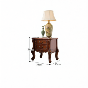 Vintage Solid Wood Drawer Nightstand