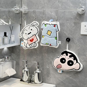 Thickened Hanging Hand Towel Super Absorbent Non-shedding for Bathroom Cute Design Kitchen Sponge Quick-drying Home Textile