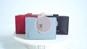 Baellerry | Ví Nữ Thời Trang Mỏng Nhỏ Gọn Nhiều Ngăn Đựng Thẻ Chất Liệu Da PU Cao Cấp Kiểu Dáng Đơn Giản Quà Tặng Phong Cách Ins Dành Cho Nữ