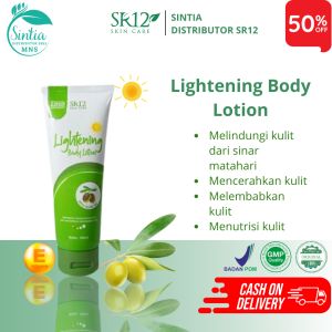 SR12 Lightening Body Lotion SPF 30 Mencerahkan Kulit Serta Melindungi Dari Paparan Sinar Matahari 100ml Ori BPOM