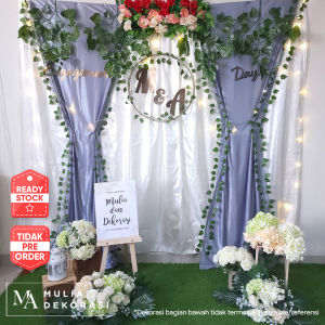 Paket Dekorasi Backdrop Lamaran, Nikahan, Aqiqah, Ulang Tahun & Acara Lainnya