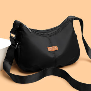 Oxford Cloth Single Shoulder Crossbody Bag Womens Large Capacity Multi-compartment Lightweight Canvas Bag for Middle-aged Mothers