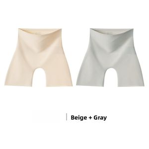 Miiow | High-Waist Abdomen Control Ice Silk Thin Womens Safety Pants Invisible Hip-Lifting Briefs Summer Youth Anti-Light Underwear