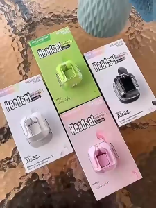 Crystal Clear TWS Bluetooth Earphones – Waterproof LED Battery Case for Gaming