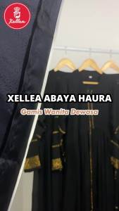 Gamis Abaya Dubai Hitam & Maxi Dress Abaya Haura Gold: Fashion Muslim Wanita Terbaru