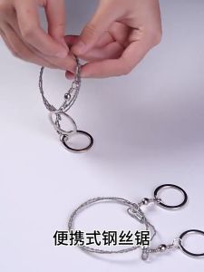 Dây Cưa Sinh Tồn Thép không gỉ - Cưa Dây Đa Năng cầm tay 360 độ Tiện Dụng Không Thể Thiếu Khi Đi Phượt
