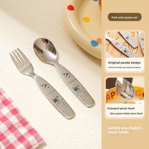 SHELI | Stainless Steel Cartoon Kids Diningware Set