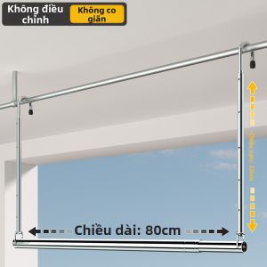 YIXUAN | Thanh Phơi Quần Áo Điều Chỉnh Inox Treo Tường