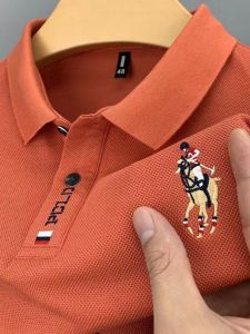 Business Mens Short Sleeve Polo Shirt Stand Collar plus Size Clearance Sale Comfortable Cotton Casual Fashion Summer T-Shirt