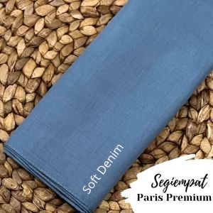 hijab paris premium jilbab segi empat lembut halus nyaman dipakai anti letoy