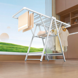 Hotata | Folding Drying Rack for Home Bedroom Balcony Blanket Drying Thick Aluminum Alloy