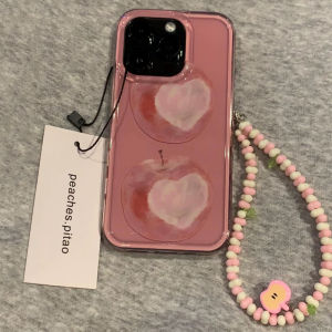 Pink Heart Apple Style Girls Phone Case for Xiaomi 17/15SPro/14 Redmi Note15Pro+/14 New Model K80/K70 Turbo4 Silicone Protective Cover
