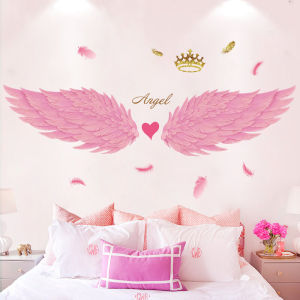 สติ๊กเกอร์ตกแต่งผนังสไตล์เกาหลีสำหรับห้องนอนเด็กผู้หญิง ติดได้ด้วยตัวเอง พื้นผิวเรียบ สไตล์โมเดิร์นสุดเก๋