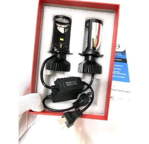 Đèn LED T9 bi cầu mini 65W bản cao cấp 2025 điện 12v24v.chân H4 được cho ô tô xe máy