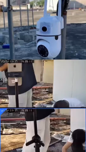 Yoosee กล้องวงจรปิด Dual Lens IP Camera 5G 8MP HD กล้องวงจรปิดรักษาความปลอดภัย กล้องวงจรปิด สีเต็ม Night Vision ตรวจสอบ กล้องกันน้ำ WIFI การตรวจจับอัตโนมัติ ส่งสัญญาณเตือนอัติโนมัติ