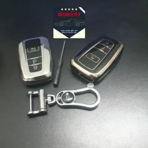 Ốp Khóa Ô Tô Toyota Cross 2021 - 2024 Mẫu 3 nút Nhựa TPU - Vỏ Bọc Chìa Khóa Xe Hơi Cao Cấp