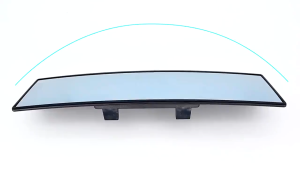 12" Optical Convex Mirror Anti-Glare Clip-On Vehicle Interior for Blind Spot Reduction in Sedans SUV