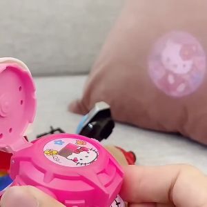 3D Projector Watch with 24 Projection Patterns: Glow Anime Cartoon Kawaii Kuromi Melody Cinnamoroll Hellokittys Spiderman Projection Digital Watch Flip Electronic Watch Gift Watch for Kids & Girls