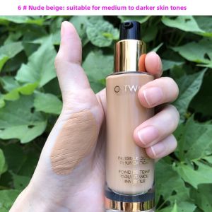 Yellow and Black Leather Nature Longwear Foundation Wheat Sun Tanning Fashion Concealer Oil Control Moisturizer Long Lasting Smear-Proof Makeup Color Mixing