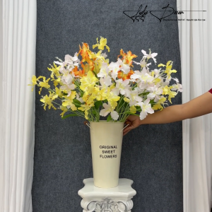 5-10 Cành Hoa Diên Vỹ 6B (Hoa Iris) decor tiệc quán cà phê sự kiện. Hoa Lụa LyLy Decor