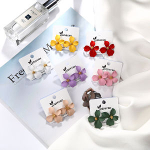 【Bestella💗COD】Anting Anting Bunga Kelopak Besar Bohemia Anting Bunga Korea Sederhana Wanita Wanita