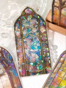 วัสดุตกแต่งหน้าจอภาพลูกปัดที่ระบายแสงสี ลายดอกไม้ วัสดุพื้นหลัง DIY สำหรับบันทึกการ์ดที่ระลึก วัสดุอุปกรณ์งานฝีมือจากจีนแผ่นดินใหญ่