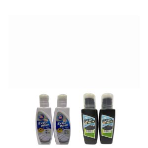 150 ml 2 in 1 value packs YUPPIES Extra White for canvas / school shoes renovator  - anti bacterial / kasut putih renovator
