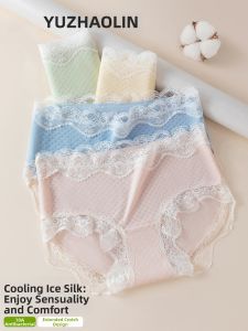 Yuzhaolin | Anti-bacterial Crotch Seamless Breathable Comfort Lace Cotton Womens Briefs 3 Pack