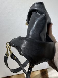 The Texture Overflows the Screen! Ferrari Leather Large Capacity Work Clothing Shoulder Messenger Bag First Layer Cowhide Women Bag Genuine Leather Soft Leather Bag