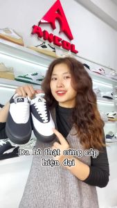 {Siêu cuối tháng} Giày sneaker thời trang Ancol Heron Atmos cho Nam Nữ Size 36-43Vải xéo canvas loại 1 đế cao su Đế Bằng êm chân thoáng khí.