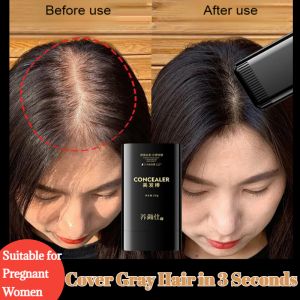 Grey Hair Cover Stick Natural Cover Grey Hair Waterproof Sweat-Proof  Long-Lasting Hair Dye Stick