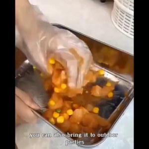 ICHINOVA SUS304 Stainless Steel Tray with Lid Food Storage Organizer Food Container Fresh-keeping Box Food Tray