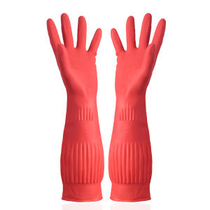 FURENJILI | Durable Waterproof Winter Rubber Gloves for Kitchen and Cleaning