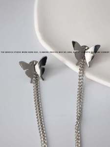 Trendy Metal Butterfly Chain Brooch Pin for Women Suitable for All Seasons And Occasions Fashionable Lapel Flower Pin