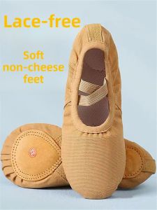 Ballet Dance Shoes Slip-On Cat Claw Shape Basic Body Dance Womens Soft Bottom Canvas Help Footwear Ballet Training Shoes