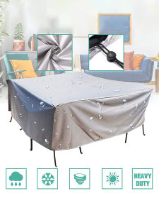 Balcony Tablecloth Table Dust-Proof Cover for Outdoor Furniture Outdoor Table and Chair Sofa Sun Protection Waterproof Cover Rain Cover Cover Cloth