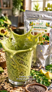Vinafood Oatmeal Avocado Moringa Chia | High Fiber Slimming Meal Replacement | Healthy Weight Loss 100g/250g