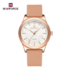 NAVIFORCE Women Watch Fashion Casual Watches Waterproof Elegant Girls Original Quartz Rubber Watch NF5051