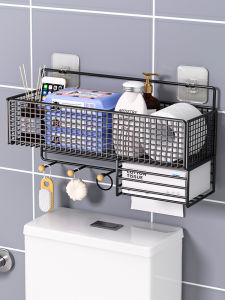 No-drill Toilet Paper Storage Shelf Wall-mounted