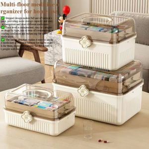Multi-layer Medicine Box for Home UseLarge-capacity Medicine OrganizerDrug OrganizerMedicine Storage BoxFirst Aid MedicalBox