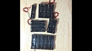 Series Connection 3.7V 2X 4X 18650 Battery Case Holder Plastic Battery Storage Box Case Holder With Wire Lead