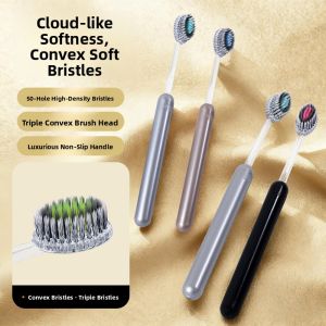 New Roman Column Mountain Shape Brush Head Soft Bristles Olive Head Gum Protection Home Cleaning High End Toothbrush