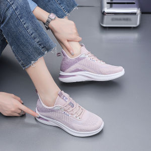 Giày Thể Thao Nữ Siêu Nhẹ Chạy Bộ Đi Chơi Tập Gym Dệt Kim Thoáng Khí - QA88