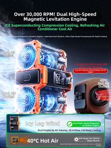 Shezi | Portable Waist Hanging Fan High-Temperature Work Room Outdoor Welding Site Rechargeable Small Long-Standby Powerful Cooling Air Conditioner Clothing Wearable