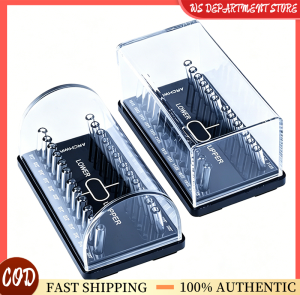 Acrylic dental consumables shelf dental storage oral materials circular transparent flip arch wire box.