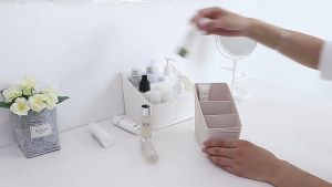 Locaupin Plastic Remote Control Holder Storage BasketCosmetic Storage OrganizerStationery StorageDesk Organizers